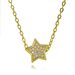 Five Pointed Star Spacer Bead Pendant Colorful Micro Inlaid Zircon Jewelry Accessories Niche Star Necklace Clavicle Chain_ipsvogv.com