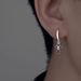 Cross Earrings, Single, Cool Style, Versatile, Men's Buckle, Fashionable, Niche, Personalized Design, High-end Ear_ipsvogv.com