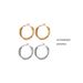 Retro Ins Style Geometric Metal Real Gold Twisted Atmospheric Earrings Earring_ipsvogv.com