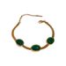 New Fashion Blade Pendant Neck Chain Emerald Set Jewelry Does Not Fade_ipsvogv.com