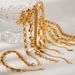 Women's Jewelry K Gold Plated Stainless Steel Bracelet INS Style Fashion Round Bead Chain Handmade Chain Jewelry_ipsvogv.com