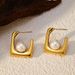 Women’s Jewelry Set Fashion Stainless Steel Earrings For Girls Atmosphere High End Vacuum Plating Gold Leaf Design Earrings_ipsvogv.com