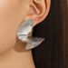 ins Style Exaggerated Irregular Earrings Women's Personality Temperament Fan-shaped Sequin Earrings Fashion Earring_ipsvogv.com
