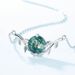 Water Grass Agate Necklace Female Leaf Green Moss Clavicle Chain Retro Light Luxury High End_ipsvogv.com