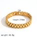 Ins Style Strap Design Titanium Men's Trendy Fashion Watch Chain Stainless Steel Bracelet Wristband_ipsvogv.com