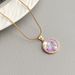 New Oil Painting Titanium Steel Necklace With A Light Luxury And High-end Feel, Korean Version Fashionable Ins Style_ipsvogv.com