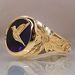 Hecheng New Peace Dove Bird Female Style Flower Ring_ipsvogv.com