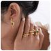 snake year retro niche high end earrings antique gold zircon open adjustable snake ring_ipsvogv.com