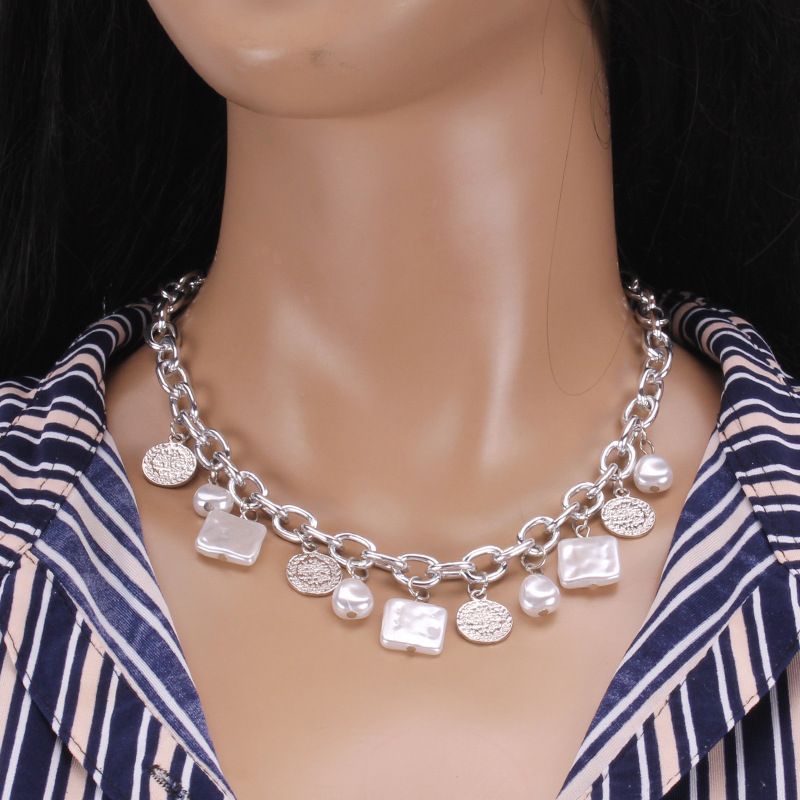 Ins Niche Design Baroque Pearl Necklace For Women 2021 New Collarbone Sweater Chain_ipsvogv.com
