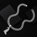 Hip Hop Alloy Dinosaur Personalized Men's Tyrannosaurus Rex Pendant, Cuban Chain Accessory_ipsvogv.com
