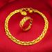 Fashion Vietnamese Fried Dough Twists Women's Suit Gold Plated Bell Bracelet Accessories_ipsvogv.com