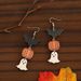 Halloween new wooden earrings female funny pumpkin maple leaf ghost earrings creative hollow water drop cat earrings_ipsvogv.com