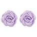E11632 Fashion Macaron Rose Elegant and Sweet Camellia Fabric Earrings_ipsvogv.com