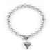 Stainless Gold For Women, Simple Titanium Steel Heart-shaped Pendant Bracelet_ipsvogv.com