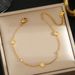 Small Niche Design Temperament Roman White Zirconia Titanium Steel Women's Gold Korean Version Simple Internet Celebrity_ipsvogv.com