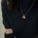 Titanium Steel Chain Micro Inlaid Zircon Bear Pendant Necklace Ins Niche Design Fashion Versatile Necklace Sweater Chain_ipsvogv.com