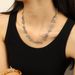 Women's Jewelry Fashion Titanium Steel Bracelet Necklace Set Gold Plated Titanium Steel Exaggerated Design Sense Versatile Men's And Women's Jewelry_ipsvogv.com