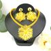 Dubai Gold Bridal Jewelry Saudi Women's Necklace Earring Set_ipsvogv.com