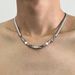 Alloy Bead Necklace, Men's High-end And Versatile Hip-hop Design, Collarbone Chain Accessory, Women's Titanium Steel_ipsvogv.com