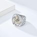 Retro style Freemasonry titanium steel ring domineering men's brotherhood wrench personality hand jewelry_ipsvogv.com