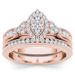 Sanjie Fashion Accessories New Popular Water Diamond Horse Eye Two Piece Set Ring For Women_ipsvogv.com