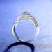 Sterling Silver Men's Ring Domineering Fashion Wide 1ct Moissanite Brushed Diamond Ring Hollow Silver Jewelry_ipsvogv.com