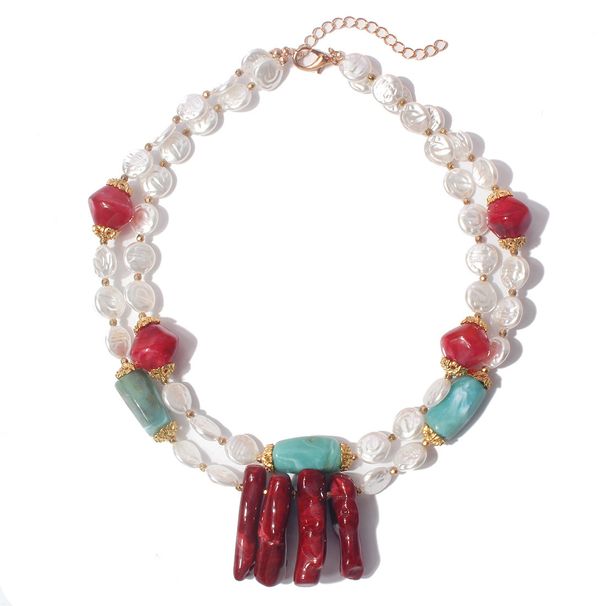 Jewelry Creative Retro Multi Layer Personality Atmosphere Irregular Beaded Simple Necklace Female_ipsvogv.com