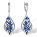 Cao Shi Orchid Flower Women's Ancient Style Art Fresh Earrings Fashion European And Korean Jewelry_ipsvogv.com