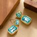 Fashionable Sparkling Glass Crystal Pendant For Female Niche, Simple, Exquisite, And High-end Silver Needle Earrings_ipsvogv.com