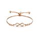 E025 Adjustable Pull-out 8-shaped With Micro Inlaid Zircon Hot Selling Bracelet For Women's Accessories_ipsvogv.com