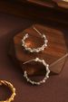 Minimalist Exaggerated Fashionable C-shaped High-end Brass Half-circle Hoop Hollow Five-pointed Star Earrings For Women_ipsvogv.com