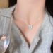 silver S ! Pure Zircon Sea Treasure Blue Pearl Necklace With Feminine Temperament, Niche Design, High-end Feeling, Super_ipsvogv.com