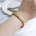 Hip Hop Watch Real Gold Plated Titanium Lobster Clasp Trendy Men's Color Bracelet Stainless Steel Jewelry_ipsvogv.com