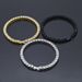 Hip Hop Full Rhinestone 5mm Tennis Chain One Row Bracelet Men's Fashion Trendy Jewelry_ipsvogv.com