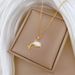 【 】 Shell Dolphin Light Luxury Charm Gorgeous Full Diamond Necklace Women's Versatile Clavicle Titanium Steel Chain 【 】 【 】 【 】_ipsvogv.com