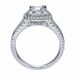 Yiwu Sanjie New Double Layered Tiger Claw Square Zircon Ring Inlaid With Topaz Jewelry_ipsvogv.com