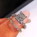 Cao Shi's New Of Fashionable And High-end Zircon Rings With Full Diamonds, Two-piece Jewelry Set_ipsvogv.com