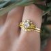 Sanjie's New Tem Floral Ring Gold-plated Zircon Branch Crown, Paired With Ins Jewelry For Women_ipsvogv.com