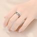 Titanium Steel Drop Glazed Business Classic Men's Couple Ring_ipsvogv.com