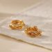 Color preserving retro earrings, geometric lines wrapped design, twisted personality earrings for women, copper plated with K real gold_ipsvogv.com