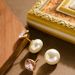 French Elegant Small Fragrance Style, Wearing Double-sided Crystal Pearl In Front And Back, Women's High-end Feeling,_ipsvogv.com