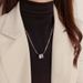 Autumn And Winter New Collection, Cool Style, Fashionable Metal Double Ring Necklace, Light Luxury, High-end Niche_ipsvogv.com