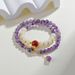 Natural Dreamy Amethyst White Bodhi New Chinese Style Dragon Turtle Female Bracelet, Cultural And Playful Online_ipsvogv.com
