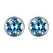 Women's Jewelry Uses Austrian Elements Crystal Earrings With Round Faces To Make Them Look Thinner Simple 925 Sterling Silver Earrings_ipsvogv.com