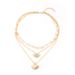 Bohemian Style Whip Chain Fan-shaped DIVA Small Skirt Necklace, Eye Drop Oil Multi-layer Necklace For Women_ipsvogv.com