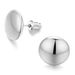 Hot Sale Real Gold Brass Electroplating Simple And Versatile Glossy High Grade Geometric Round Earrings_ipsvogv.com