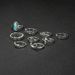 New Moon Lotus Elephant Turquoise 9-piece Joint Ring Set_ipsvogv.com