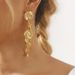 E13119 Light Luxury Style Metal Fashion ZA Personalized Long Round Pendant Earrings_ipsvogv.com