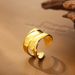 Women’s Jewelry Set Fashion New Fashion Personality Design Niche Copper Ferry Open Ring Gold Plated Geometric Versatile Hand Jewelry Simple_ipsvogv.com