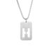 hot selling letter hollow stainless steel necklace men's trendy original niche design street hip hop sweater chain accessories_ipsvogv.com